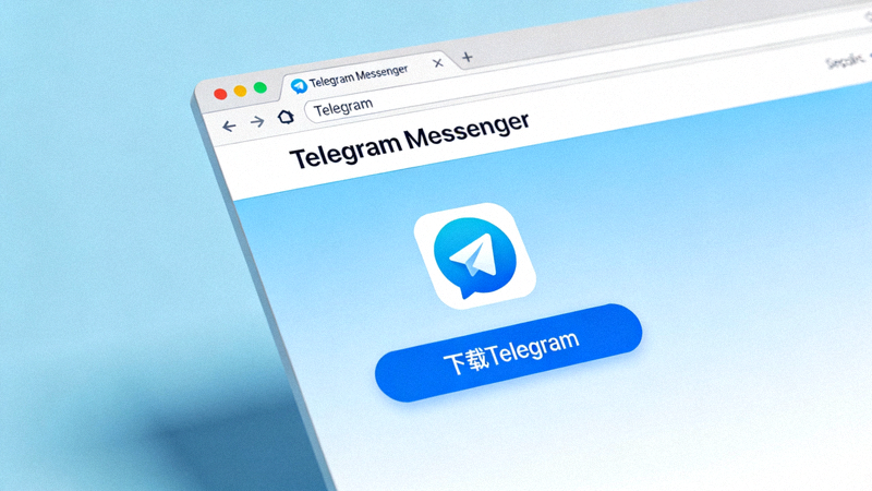 电脑浏览器打开Telegram官方网站首页的截图，显示下载按钮
